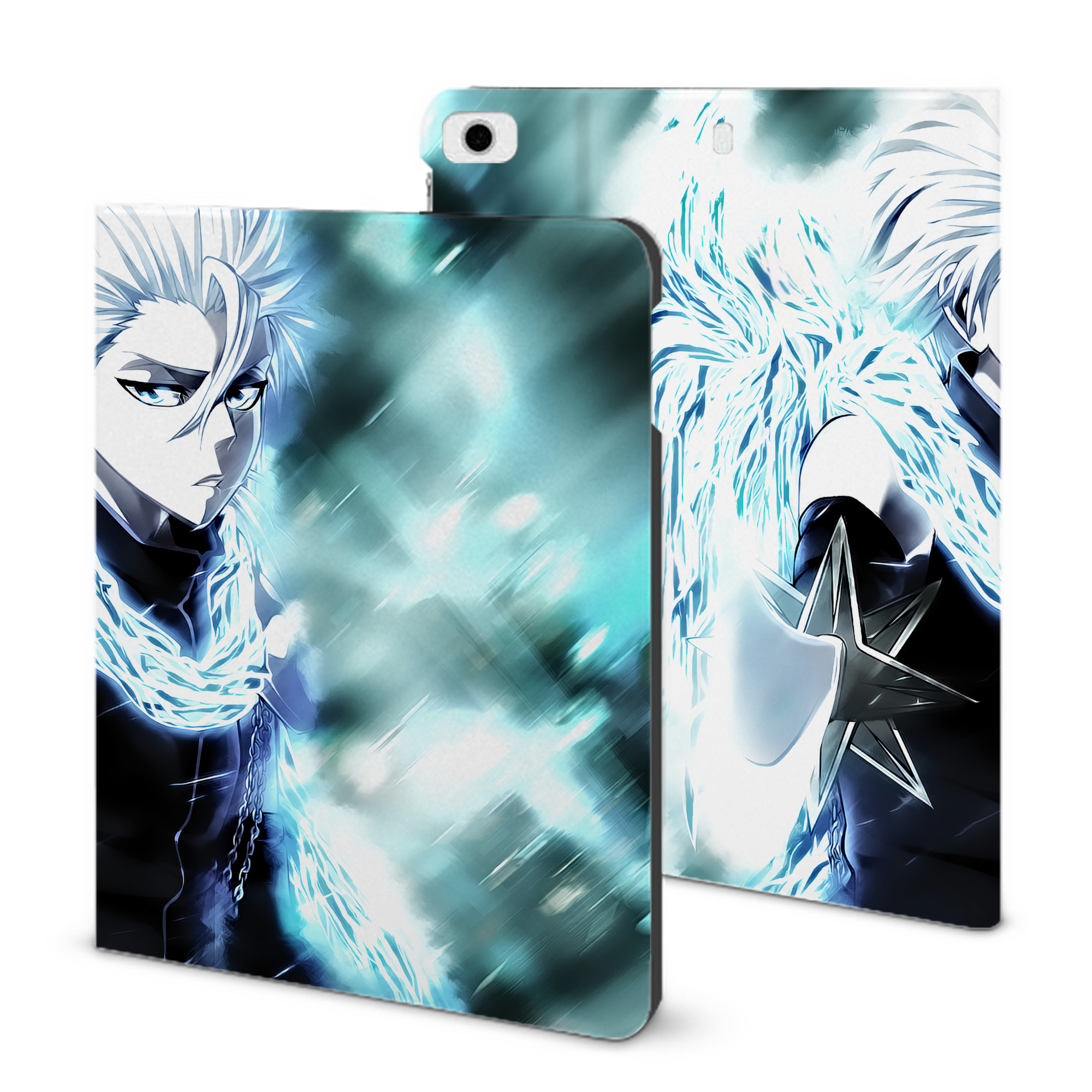 （画像用） ブリーチ BLEACH IPad ケース ブック型 PUレザー TPU 耐衝撃 軽量 薄型 ペン収納なし 全面保護 IPad 各モデル対応